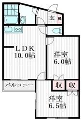 八王子はざま住宅の物件間取画像